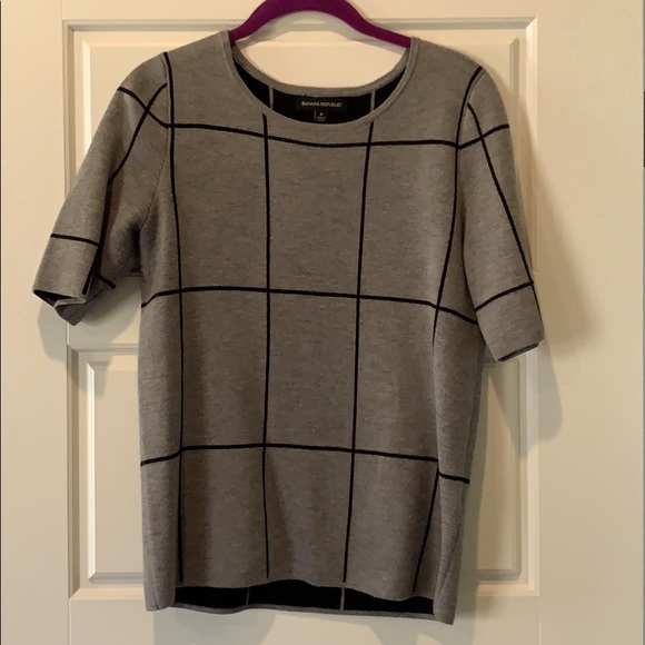 Banana Republic Windowpane Grid Sweater - Picture 4 of 5